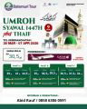 Paket Umrah Syawal 1447H/2026M , BTT-Ast,  09 Hari, Periode Keberangkatan 30 Maret sd 07 April 2026
